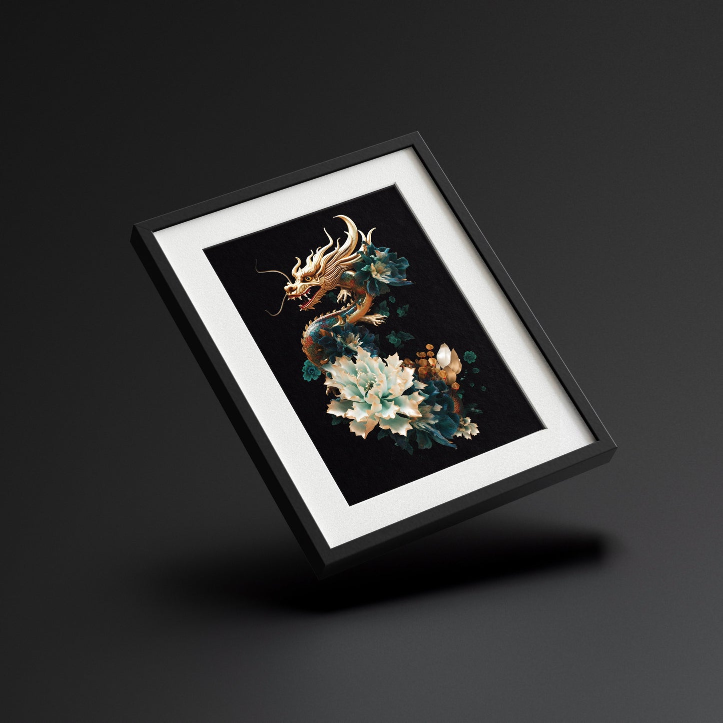 龍華富貴圖 40x30cm