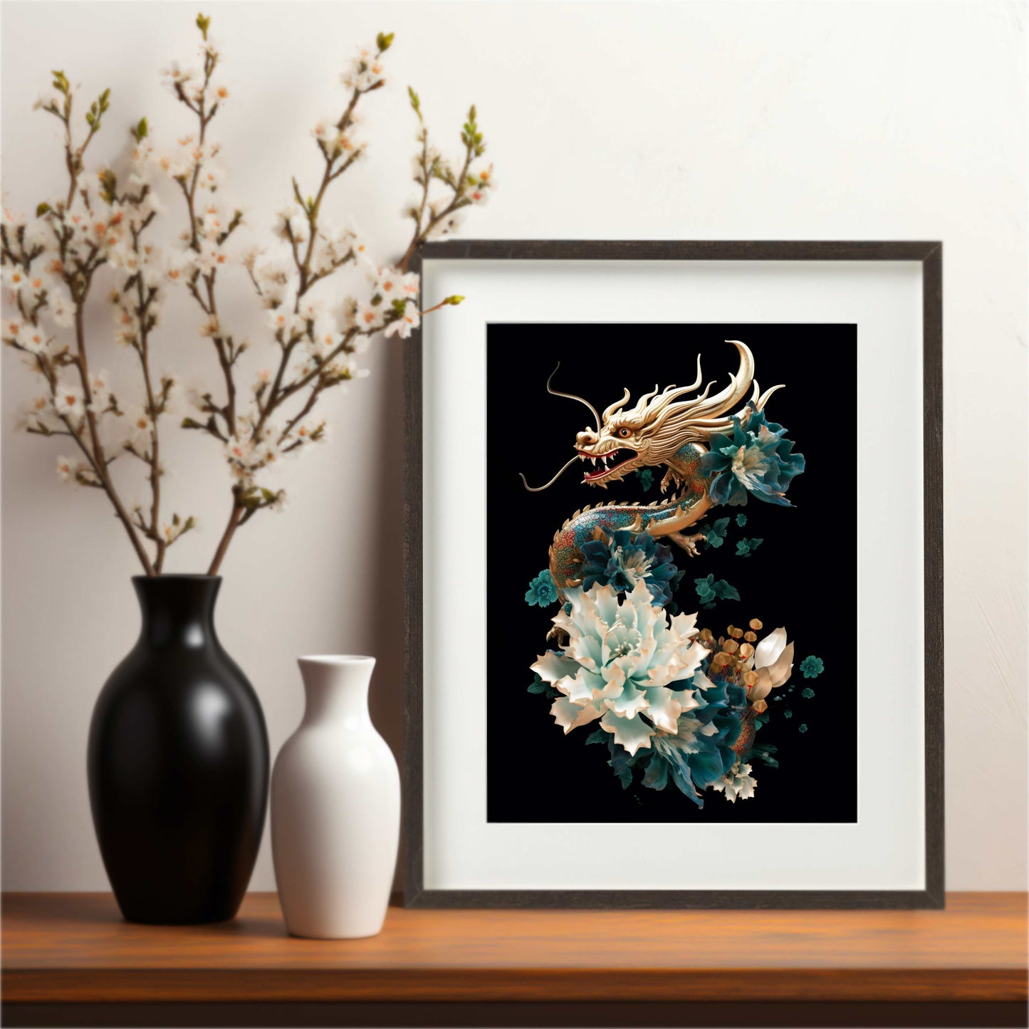 龍華富貴圖 40x30cm